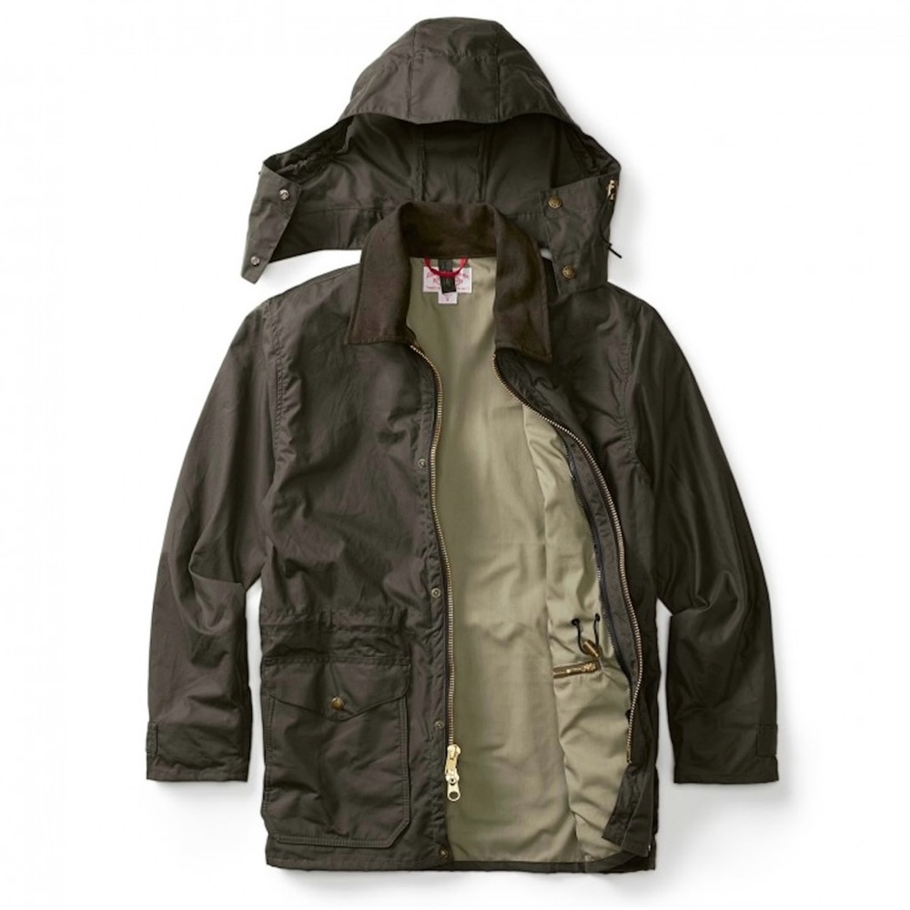 Filson Mile Marker Jacket Otter Green with Hood and Zip In Liner Men’s Small